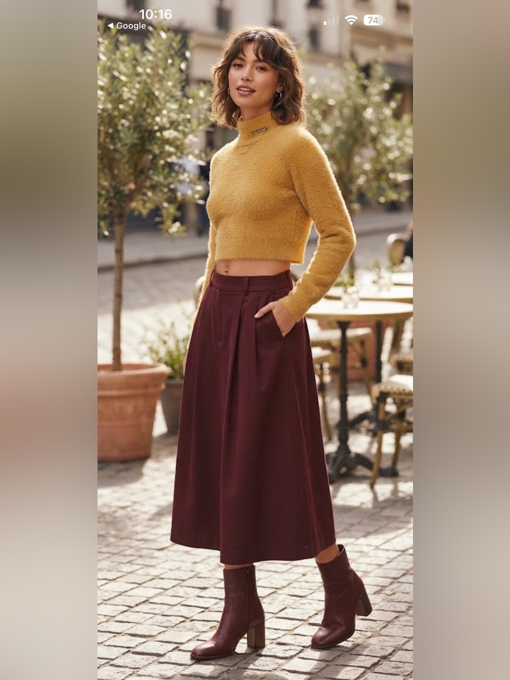 Urban Outfitters Kyla Cropped Turtleneck Sweater XS